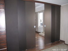 Стеклянные раздвижные перегородки системы Sklo+Glas